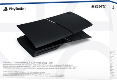 PS5 Slim Standard kuori konsolille (musta)