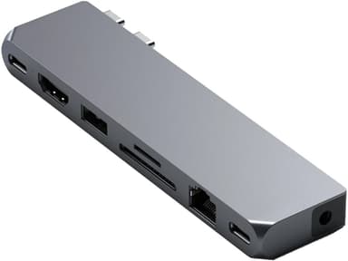 Satechi Pro Max USB-C hubi (harmaa)