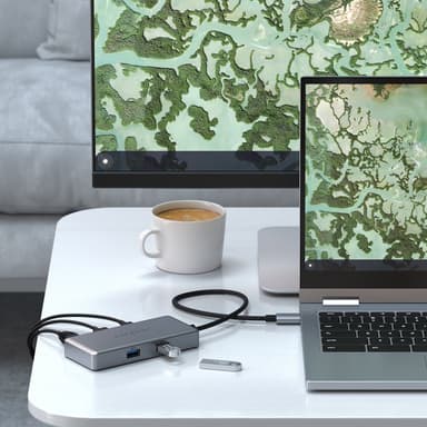 Satechi Multiport USB-C Chromebook hubi (harmaa)