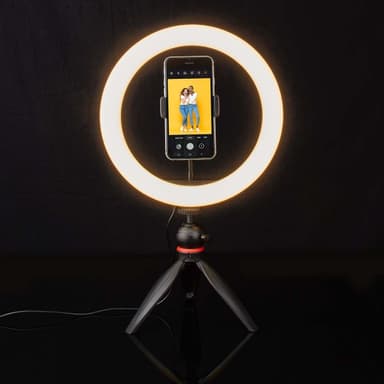 Nedis Rengasvalo | 10 inch | 120 LED's | 2700 - 6700 K | Kolmijalka | Musta
