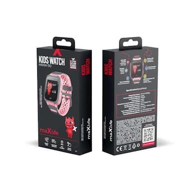 Maxlife Smartwatch med silikonarmband för barn, Rosa