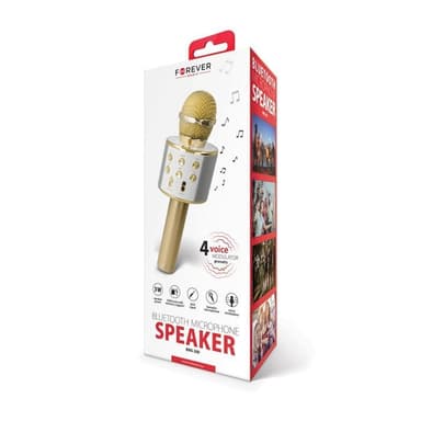 Forever BMS-300 Mikrofoni Bluetooth-kaiuttimella, Kulta