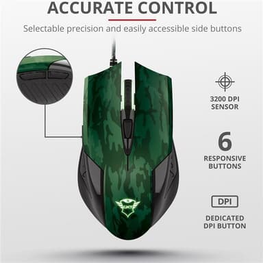 Trust GXT 781 Rixa Camo Mouse & pad