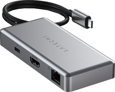 Satechi Multiport USB-C Chromebook hubi (harmaa)