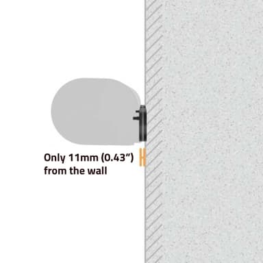 Nedis Soundbar-teline | Sopii käytettäväksi: Sonos® Arc™ | Seinä | 10 kg | Kiinteä | ABS-Muovi / Teräs | Musta