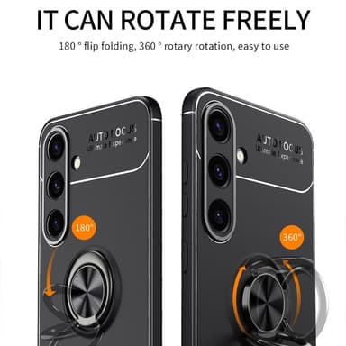 Samsung Galaxy S24+ -kotelo, naarmuuntumaton rengastukijalka, TPU-puhelinkotelo