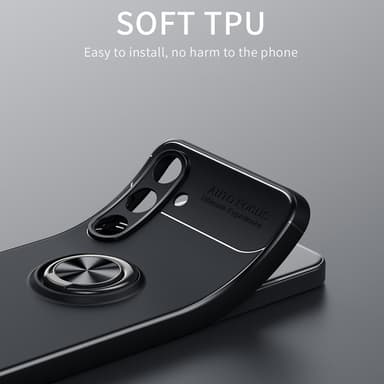 Samsung Galaxy S24+ -kotelo, naarmuuntumaton rengastukijalka, TPU-puhelinkotelo