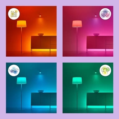 WiZ Startkit Övervakning och belysning Kamera + 3x Smart LED E27 Färg