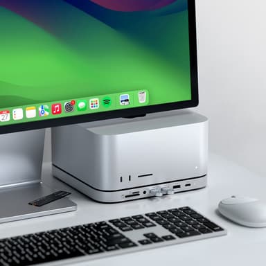 Satechi Mac mini/Studio telakointiasema (hopea)