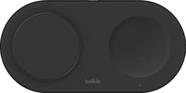 Belkin BoostCharge Pro 2in1 Magnetic Qi2 langaton laturi (musta)
