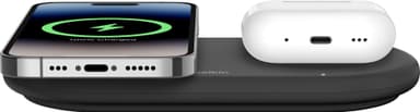 Belkin BoostCharge Pro 2in1 Magnetic Qi2 langaton laturi (musta)
