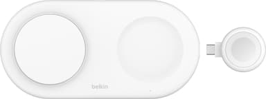 Belkin BoostCharge Pro 3in1 Magnetic Qi2 langaton laturi (valkoinen)