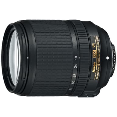 AF-S DX Nikkor 18-140 mm f/3.5-5.6 ED VR telezoom-objektiivi