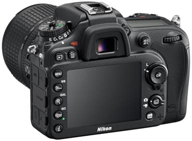 Nikon D7200 järjestelmäkamera + AF-S DX Nikkor 18-105 mm zoomiobjektiivi