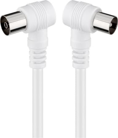 Kulma antennikaapeli (<70 dB), 2x suojattu