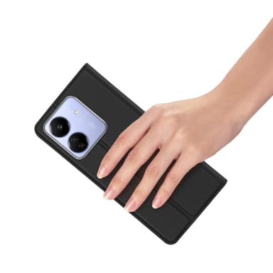 DUX DUCIS Skin Pro -sarjan kotelo korttipaikalla Xiaomi Redmi 13C - Musta