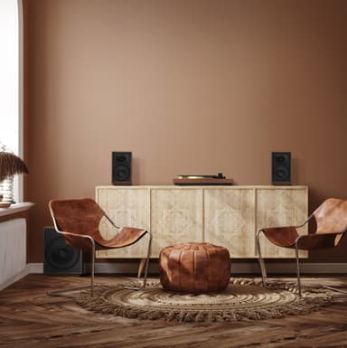 Klipsch ProMedia Heritage 2.1 kaiutinjärjestelmä (pähkinä)