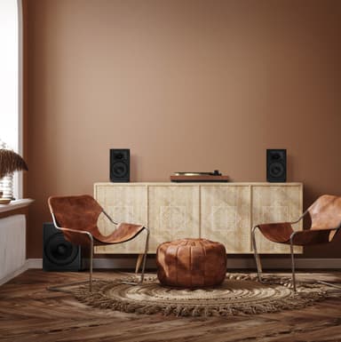Klipsch ProMedia Heritage 2.1 kaiutinjärjestelmä (mattamusta)