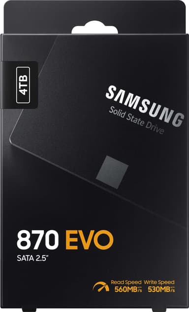 Samsung 870 EVO sisäinen SATA SSD muisti (4 TB)