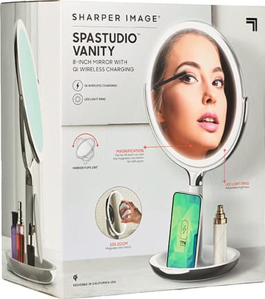 Sharper Image LED meikkipeili + langaton laturi P001307