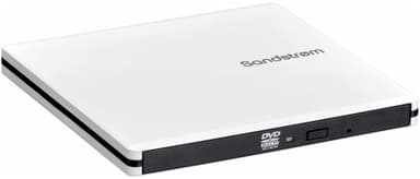 Sandstrøm Ultra Slim ulkoinen DVD/CD asema