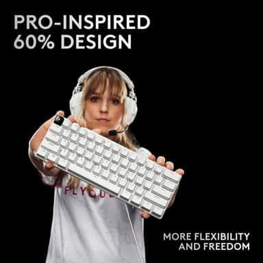 Logitech G Pro X 60 pelinäppäimistö (valkoinen)