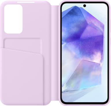 Samsung Galaxy A55 5G Smart View Wallet lompakkokotelo (laventeli)