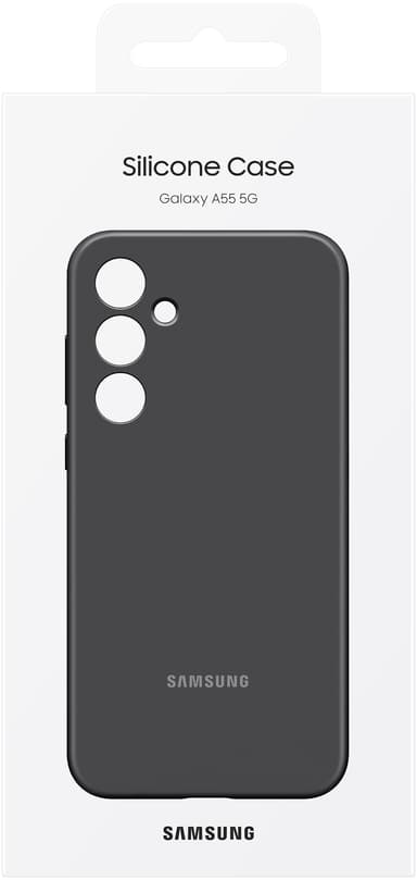 Samsung Galaxy A55 5G Silicone suojakuori (musta)