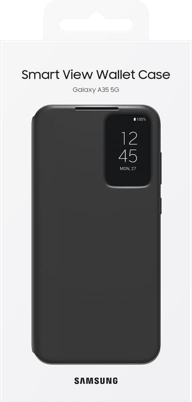 Samsung Galaxy A35 5G Smart View Wallet lompakkokotelo (musta)