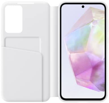 Samsung Galaxy A35 5G Smart View Wallet lompakkokotelo (valkoinen)