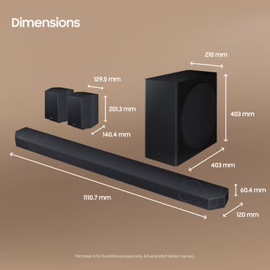 Samsung 9.1.4-kanavainen HW-Q935C soundbar (musta)