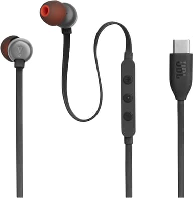 JBL Tune 310 USB C in-ear kuulokkeet (musta)