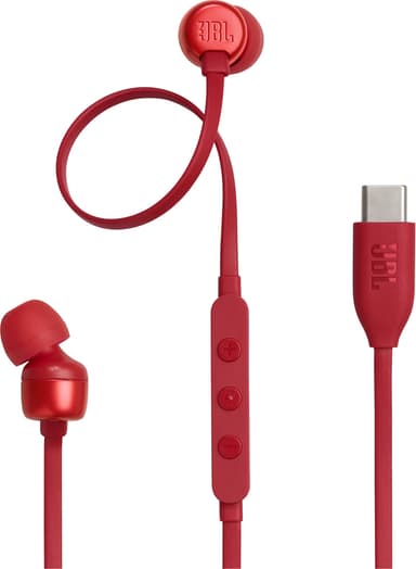 JBL Tune 310 USB C in-ear kuulokkeet (punainen)