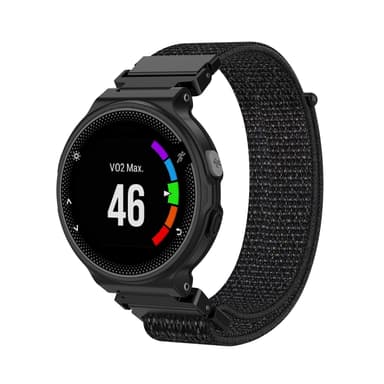Garmin Forerunner 220/230/235/620/630 / 735XT rannekoru nailon musta