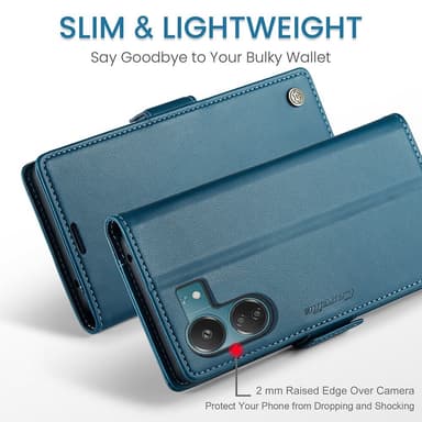 CaseMe Xiaomi Redmi 13C 4G Lompakkokotelo - Sininen