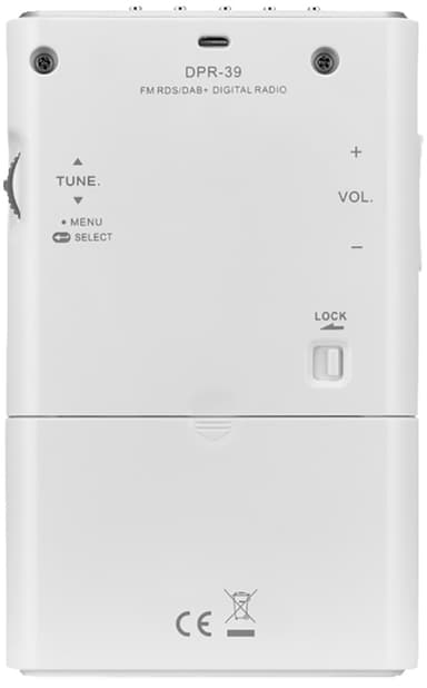 Sangean DPR-39 digitaaliradio (valkoinen)