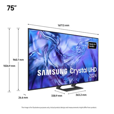 Samsung 75" DU8575 4K älytelevisio (2024)