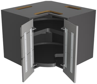 Epoq Integra 3-osainen alakaapin kulmaovi keittiöön (Steel Grey)