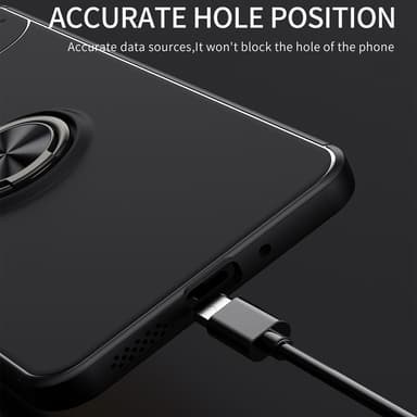 Xiaomi Redmi 13C Hybrid Shell Finger Ring -metallilevylle