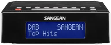 Sangean DCR-89+ kelloradio (musta)