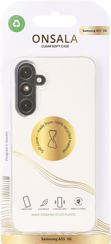 Onsala Samsung Galaxy A55 5G kirkas kuori (läpinäkyvä)