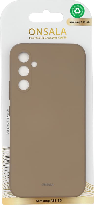 Onsala Samsung Galaxy A35 5G silikonikuori (ruskea)
