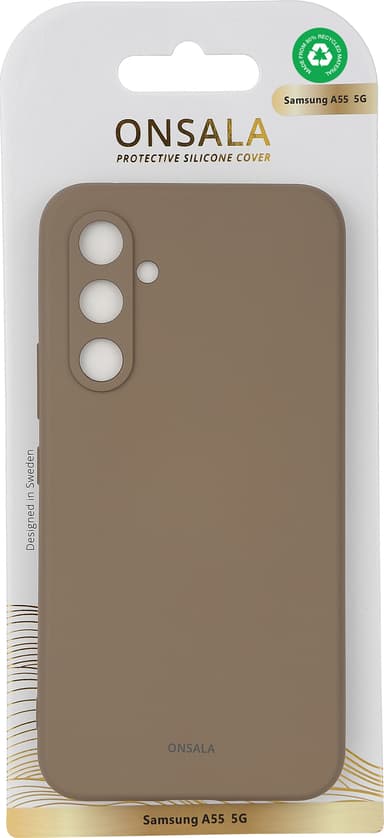 Onsala Samsung Galaxy A55 5G silikonikuori (ruskea)