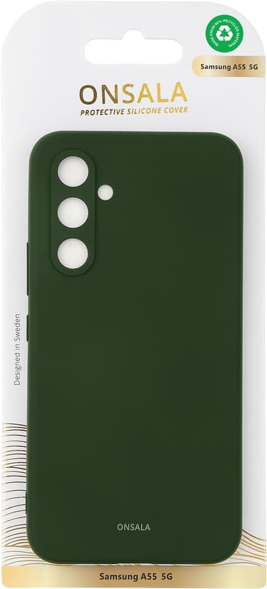 Onsala Samsung Galaxy A55 5G silikonikuori (vihreä)