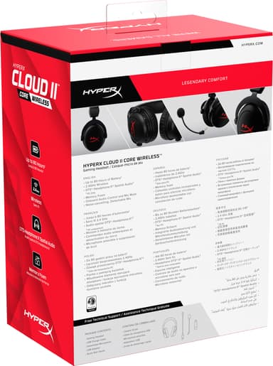 HyperX Cloud II Core pelikuulokkeet (musta)