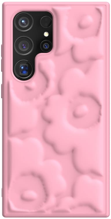 Samsung Galaxy S24 Ultra Marimekko Embossed suojakuori (pinkki)
