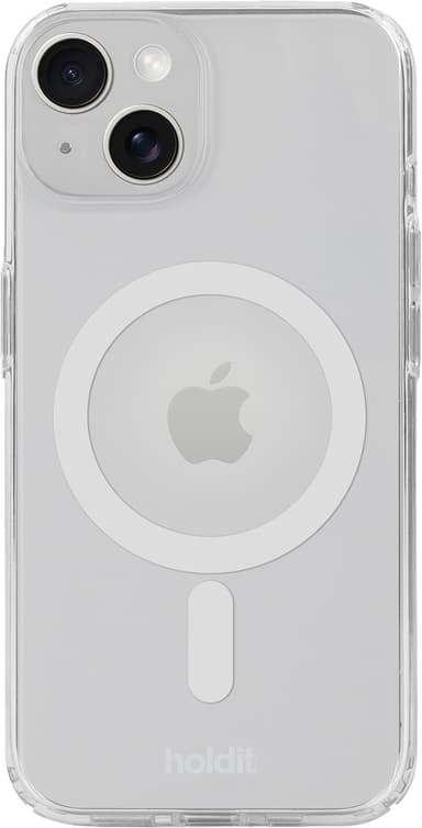 Holdit iPhone 15/14/13 MagSafe suojakuori (valkoinen)