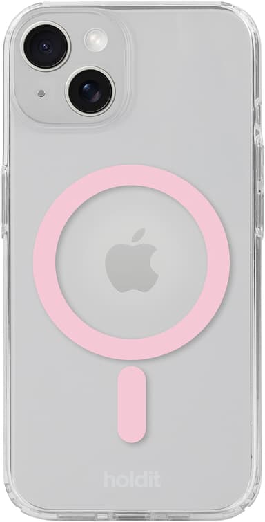 Holdit iPhone 15/14/13 MagSafe suojakuori (vaaleanpunainen)
