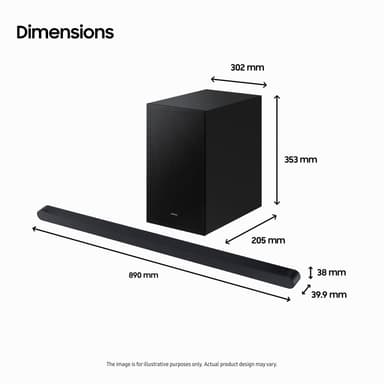 Samsung 3.1-kanavainen HW-S710D soundbar (musta)