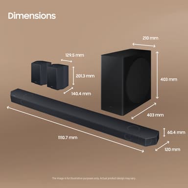 Samsung 9.1.4-kanavainen HW-Q935D soundbar (musta)